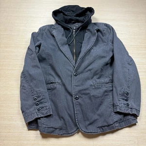Structure Vintage Jacket Hoodie Sweatshirt 90s Y2K Blazer Small Men’s Cyber Punk - Picture 1 of 13