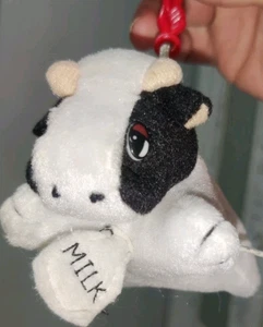 National Trading Co 5" Mini Backpack Cow Clip Plush Stuffed Animal - Picture 1 of 4