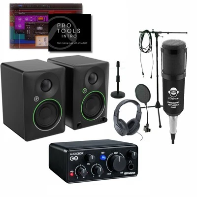 Home Studio Recording Pro Tools Intro Bundle Software Mackie AudioBox Go - Image 1 of 4