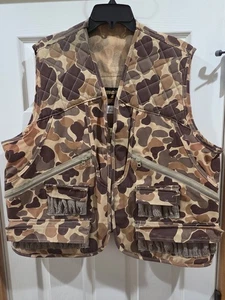 Vintage Gamehide CHUKKAR Upland Hunting Vest Duck Camo Size Large - Picture 1 of 22