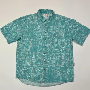 Camisa Hawaiana Quicksilver X Stranger Things Para Hombre Talla Pequeña Azul AOP Abotonada - Imagen 1 de 13