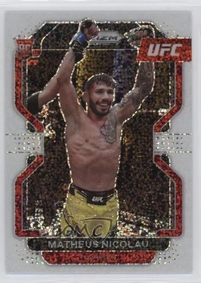2022 Panini Prizm UFC White Sparkle Prizm Matheus Nicolau #168 Rookie RC - Image 1 of 2