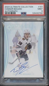 Upper Deck Ultimate Collection #101 Connor Bedard 66/99 2023 automático radiocontrol como nuevo PSA 9 - Imagen 1 de 2