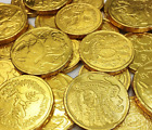 Gold Foiled Milk Chocolate Australian Coins Gold Coin Baby Lollies Au Stock