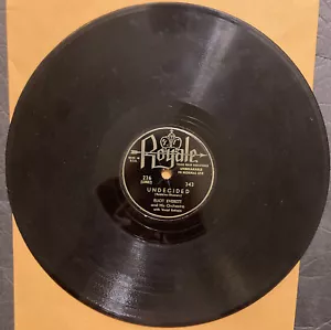 Eliot Everett & His Orchestra - Undecided / Domino - 78rpm - Royale (343) Good - Picture 1 of 4