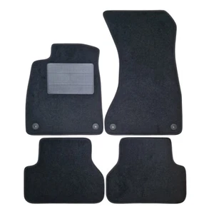 Set Tappetini Tappeti Auto in Moquette per Audi A4 (B9) dal 2015 aL 2019, neri - Imagen 1 de 6