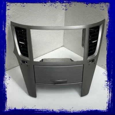 Radio bisel Subaru Outback 2010-2014 aire acondicionado ventilación acabado aluminio cepillado U1 Foto 1 de 4