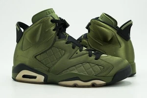 AIR JORDAN VI 6 RETRO USED SZ 8.5 PINNACLE FLIGHT JACKET GREEN BLACK AH4614 303 - Picture 1 of 7