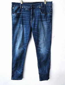 G-Star Raw D-Staq 5 Pocket Slim Fit Jeans Size 38x32 Blue Stretch Denim - Picture 1 of 6