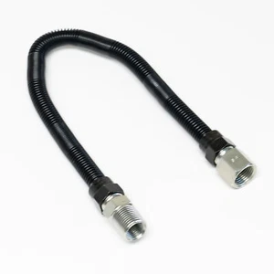 Conector de registro de gas sin silbatos 1/2" OD Flex x 18" accesorios largos 1/2” MIP x - Imagen 1 de 3