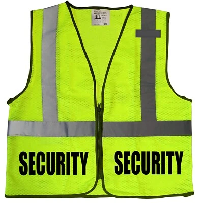 Chaleco de seguridad con diseño REFLECTANTE, chaleco de alta visibilidad, guardaespaldas Foto 1 de 4