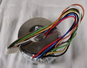 56.2VA Toroid Transformer I/P 0-117V 60Hz WI 115Deg.C O/P 0-7V(.6A) 0-13V(2A) - Picture 1 of 7