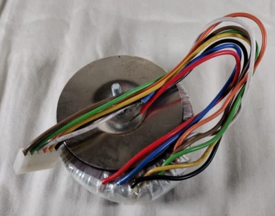 56.2VA Toroid Transformer I/P 0-117V 60Hz WI 115Deg.C O/P 0-7V(.6A) 0-13V(2A) - Image 1 of 4