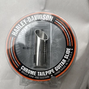 Tubo de escape cromado Dunlop Harley Davidson HD-DS01 mediano deslizamiento medio - Imagen 1 de 6