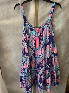 NEU MIT ETIKETT LILLY PULITZER LORO KLEID KORSIKA BLAU TUKAN PARTY LARGE - Bild 1 von 11