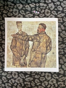 Vintage Gallery Matted And Mounted Lithograph, Scarce EGON SCHIELE - Picture 1 of 4