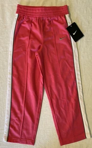 Nike Girl's Athletic Sweat Track Pant Pink/White/Gray Size 6 - Picture 1 of 4