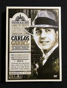 Carlos Gardel: El Zorzal Criollo - Tango Music Collection - RARE 2-DVD + CD Set - Picture 1 of 4