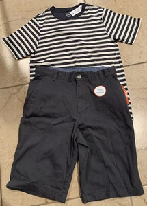 New, Boy's, Wonder Nation  Short Sleeve T-Shirt L/g 10-12  & Shorts Size 16 - Picture 1 of 12