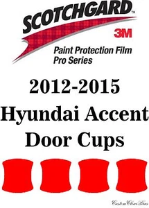 3M Scotchgard Paint Protection Film Pro Series Fits 2012 2015 Hyundai Accent - Picture 1 of 3
