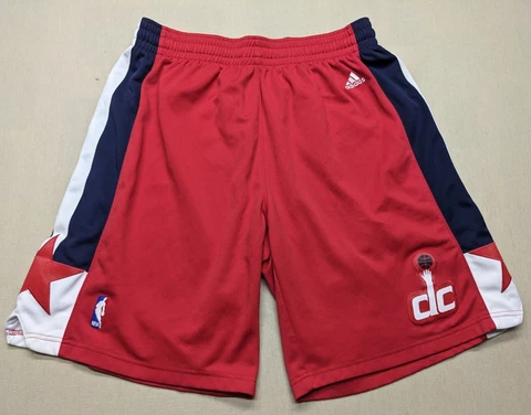 Adidas NBA Washington DC Wizards Basketball Athletic Shorts Men's Size XL Red Cover