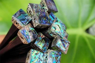 PIN PALO DE JOYERÍA PARA EL CABELLO de madera hecho a mano Paua SHELL Metal Sono madera nuevo elegante Foto 1 de 4