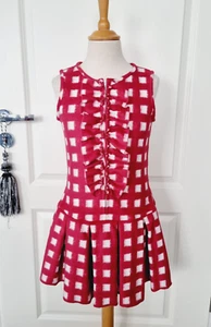 Traumhaftes Monnalisa Kleid Festkleid Gr. 12 152 rot weiß kariert - Bild 1 von 19