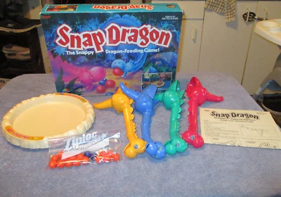 Tomy Snap Dragon - The Snappy Dragon Feeding Game #7035 Ages 6 & Up 1987 Coleco - Image 1 of 4