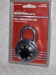 Mountain Security DIAL COMBINATION LOCK 202-49001 Steel Body Hardened Steel - Picture 1 of 7