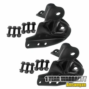 Rear Leaf Spring Forward Shackle Bracket Hanger Pair for 83-97 Ford F250 722-013 - Picture 1 of 4