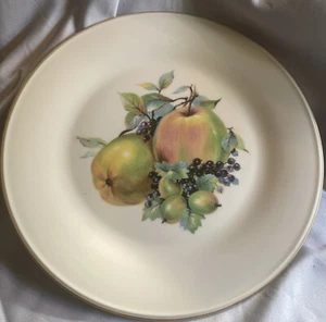 Piatto Cena Speciale Lenox Cina Mele Bacche Centro Frutta Finitura Oro 11"" USA - Foto 1 di 9