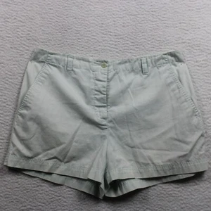 346 Brooks Brothers pantaloncino chino donna bottone mosca taglia 12 blu molto chiaro - Foto 1 di 12