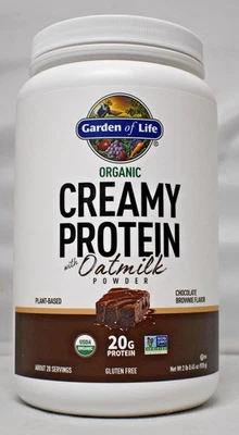 Garden of Life Organic Creamy Protein with Oatmilk Powder Chocolate Brownie - Image 1 of 4