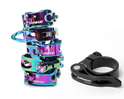 Abrazadera de tija de sillín de bicicleta ultraligera 31,8 mm 34,9 mm Abrazadera de tija de sillín de bicicleta Carretera MTB Foto 1 de 4