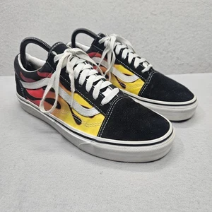 RARE VANS Old Skool Hot Rod Flame Sz 8.5 Men's Skateboarding Sneakers Shoes  - Picture 1 of 12