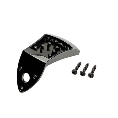 Guitar Repair Parts Zinc Alloy Triple-cornered Mandolin Tailpiece with Screws - Image 1 of 4