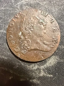 1773 Virginia Halfpenny, - Colonial Copper Coin Lot #1134 - Picture 1 of 8