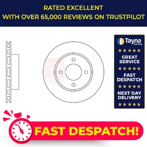 2x Brake Discs Pair Vented Front 245mm SDK6580 Apec Blue Set 1595647 Quality New - Picture 1 of 8