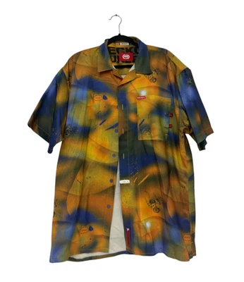 Ecko Unltd Marvel Wolverine Button Up Shirt Mens Size XL Multi Short Sleeve - Image 1 of 4