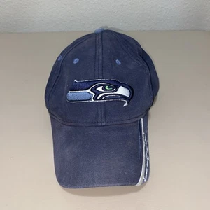 VTG NFL Seattle Seahawks Ball Cap OS Blue - Picture 1 of 4