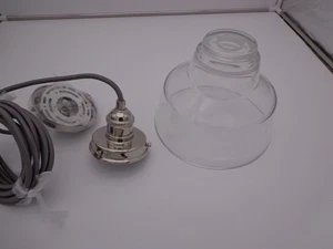 Baskin Chimney Pendant P1348PN Polished Nickel Clear Glass - Picture 1 of 10