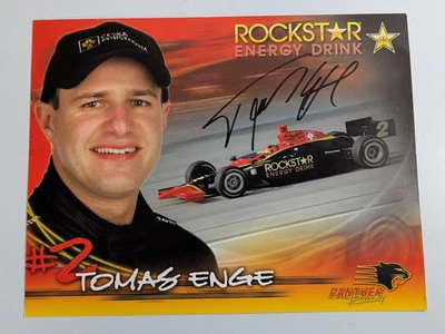 Tomas Enge #2 Autographed Indy 500 Photo 8" x 11" Rockstar Energy Panther Racing - Image 1 of 4