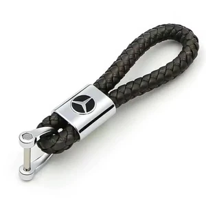 Mercedes AMG Petronas F1 Estilo Llavero / Llavero Cuero Efecto Fibra de Carbono - Imagen 1 de 3
