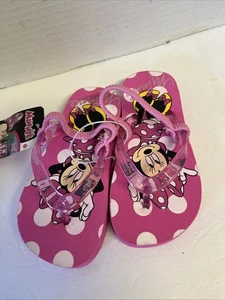 Disney Minnie Mouse Flip Flops Toddler size medium 7/8 - Picture 1 of 3
