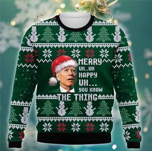 Funny Joe Biden Ugly Sweater, Christmas Gifts, Christmas Sweatshirt