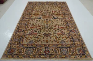 6 x 9 ft Gray Bidjar Oriental Afghan Hand Knotted Wool Transitional Area Rug - Picture 1 of 20