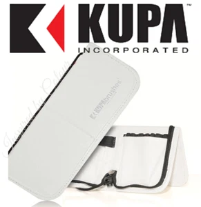 KUPA Brush & Tool Case / Wallet ● Stands easily on Nail Bench / Desktop ● White - Picture 1 of 4