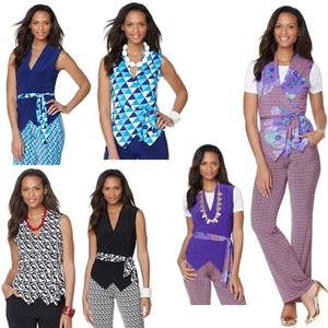 Nikki by Nikki Poulos "Evie" Reversible Vest 472157 (M & 1X) - Picture 1 of 7