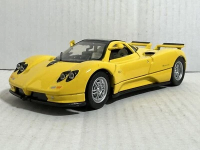 MOTORMAX PAGANI ZONDA C12 AMARILLO 1:24 DIECAST MODELO COCHE 7" NUEVO SIN CAJA Foto 1 de 4