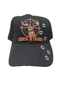 NEW Locked & Loaded Ball Cap (Hat) Snapback Black - Picture 1 of 2